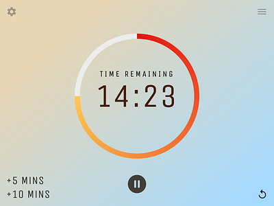 014 countdown daily ui stopwatch timer ui