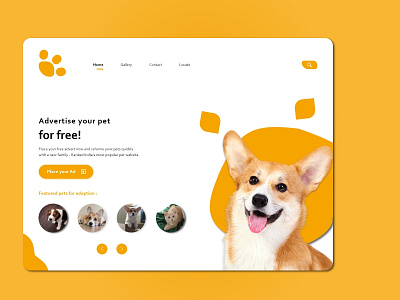 UI Design | Pet Care Takers app design illustration typography ui ux ux design web web design