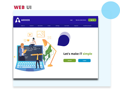 web ui design illustration ui web web design