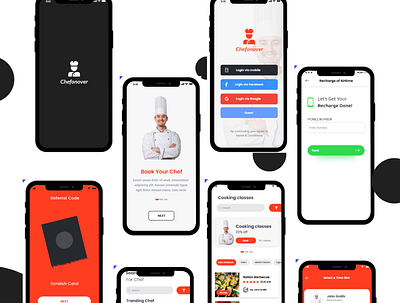 Chef On Over adobexd appdesign dailyui dribbblers gfxmob graphicdesignui uidesign userexperience userinterface