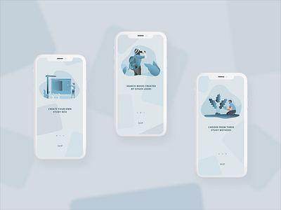 vocsbox - onboarding 2020 berlin blue design gamification illustration learningapp mobile mobileapp mobileappdesign onboarding onboarding illustration productdesign ui uidesign userexperience userinterface ux uxdesign