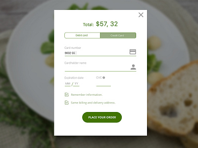 Payment Screen design ui web