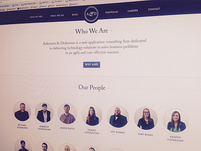 Employee page company design employee firm people ui ux