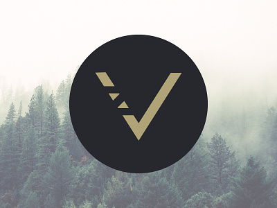 Logo Vincent ZIMMER forest letter logo new round v