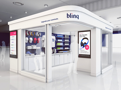 blinq pod 3d bart brands commute muni on the go pod products render retail