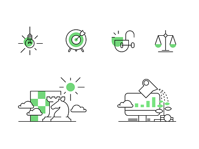 Portfolio Company icon set II