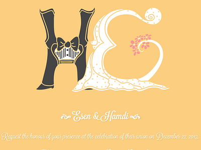 Wedding Invitation for E & H invitation card wedding wedding invitation