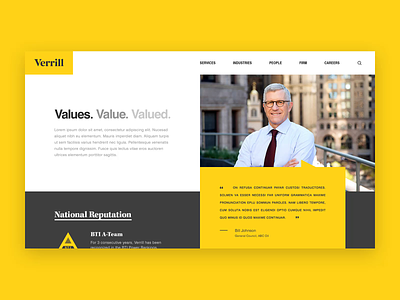 Values II animation attorneys facts homepage homepage design law firm minimal scroll ui design webpage