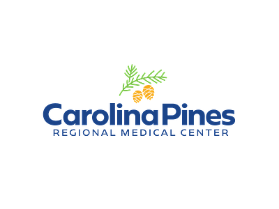 Carolina Pines Hospital Logo hospital identity logo pine cone