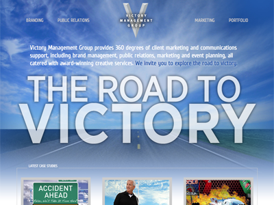 VMG Web Site road web
