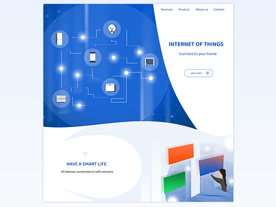 Internet of Things design designer illustraion internetofthings smart smarthome ui ux web webdesign webdesigns website