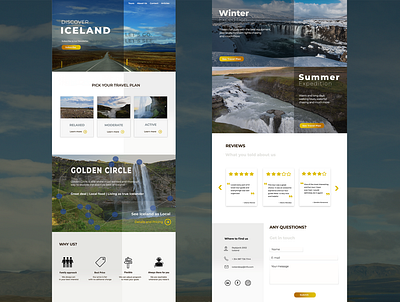 Iceland Expedition design designer expedition iceland trip ui ux web webdesign webdesigns website