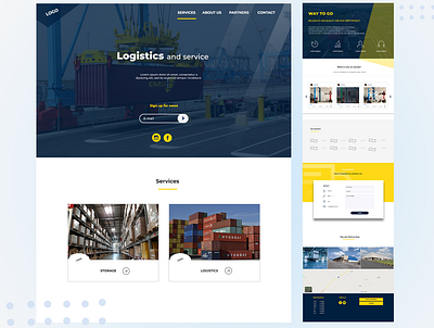 Logistics company design designer logistics template templatedesign ui ux web webdesign webdesigns website