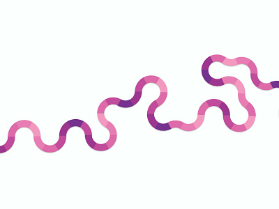 Seam - Pattern inspired by Gradient Logo S barcelona block branding concept digital gradient letter lettering path pattern pink purple seam serpentine streamer vector