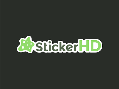 StickerHD Logo design jungllle
