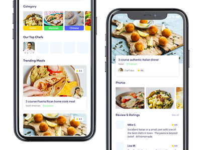 ChefDirect mobile app app branding chef design mobile ui ux