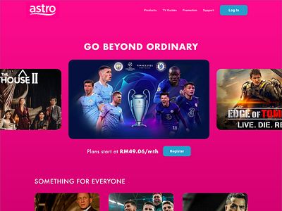 Astro TV website