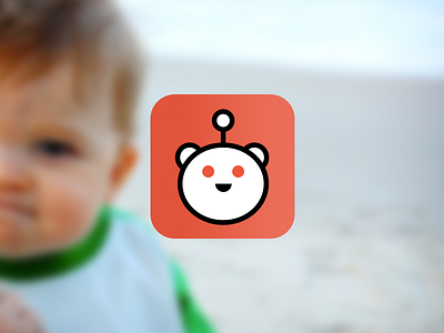 UI Exercise: Reddit App Icon app designer kuala lumpur malaysia mobile reading reddit singapore ui ux