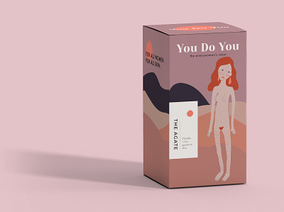 The Agate branding flat illustraion package design packaging