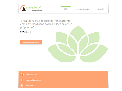LUCAS YOGA design site ui