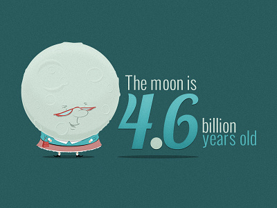 The Moon illustration infographic