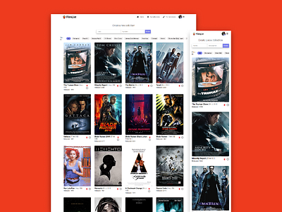 FilmList Movies Website formal web design home page imdb imdb website movies website official website web app design