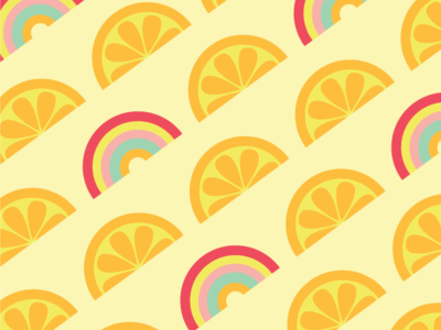 Lemon Rainbow Surface Pattern