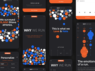 Why We Run data design dataviz design interaction design mobile design