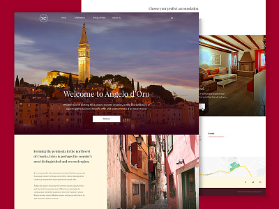 Hotel & Villas Website booking design gallery grid hotel layout summer travel web design