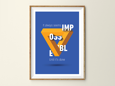 Office Poster #2 clean frame layout motivational office photography poster print typography
