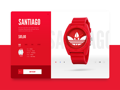 Watch Preview Layout cart clean design gallery landing layout navigation typography ui watch web website