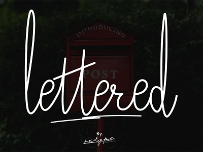 Lettered Signature Font design font font awesome font design free free font free fonts freebies typeface typography