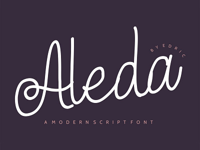 Aleda Free Script Font branding design font font design free free font free fonts freebies typeface typography