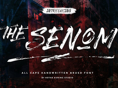 The Senom Font Free Brush Font design font font awesome font design free free font free fonts freebies typeface typography