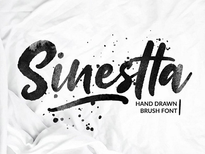 Sinestta - Free Hand Drawn Brush Font design font font awesome font design free free font free fonts freebies typeface typography