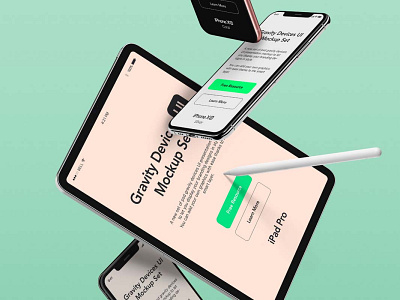 Gravity Psd Devices UI Mockup Set v3