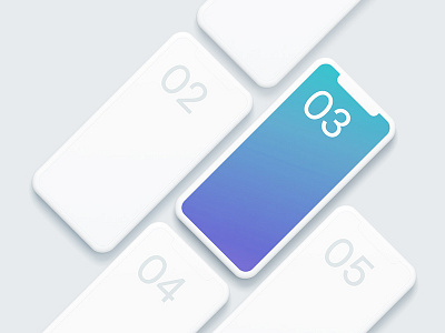 Free Clay PSD iPhone Mockup