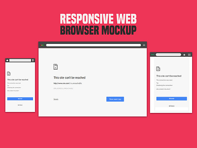 Free Responsive Web Browser Mockup