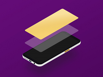 Free Isometric Smartphone Mockup