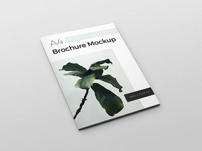 Free A4 Brochure Mockup Set