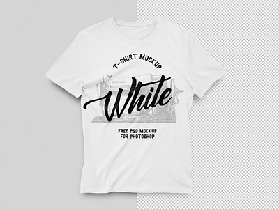 Free White T-Shirt Mockup