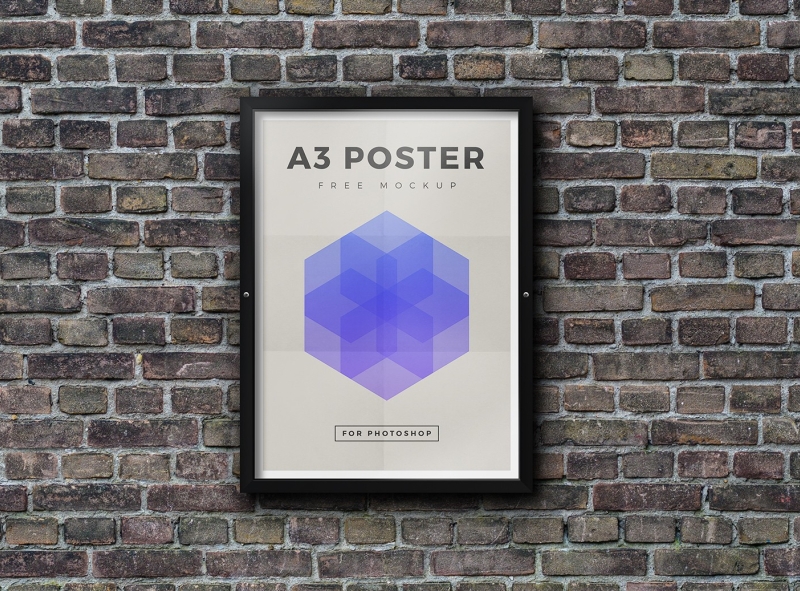 Download Free A3 Outdoor Framed Poster Mockup by Mika Jalilo on ...