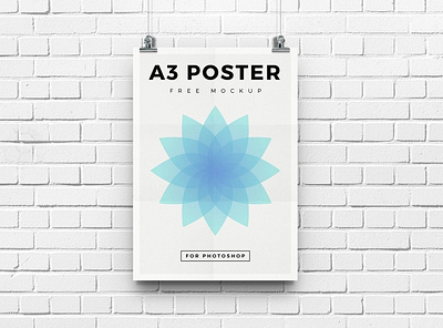 Free High Resolution A3 Poster Mockup design free freebies mockup mockup design mockup psd mockup template