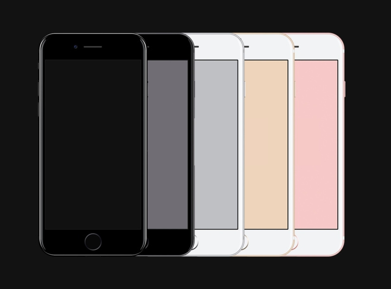 Free iPhone 7 PSD Mockup by Mika Jalilo on Dribbble