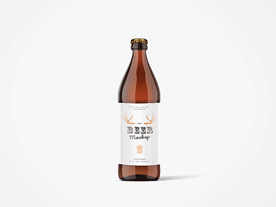 Download Free Beer Bottle Mockup By Mika Jalilo On Dribbble