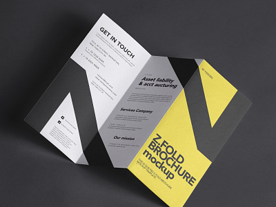 Free Z Fold Brochure Mockup