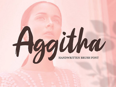 Aggitha Free Brush Font