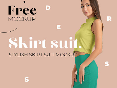 Free Skirt Suit Mockup design free mockup freebie freebies mockup mockup psd psd skirt mockup