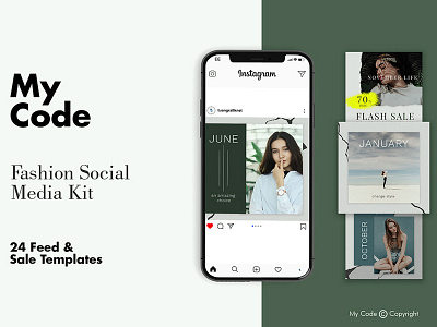 Free Fashion Instagram Post Mockup