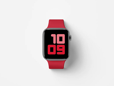 Free Apple Watch Series 5 Mockup (Top View)